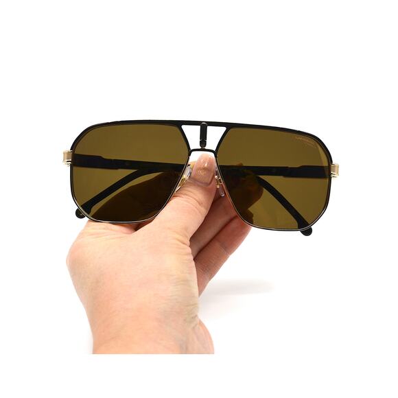 NEW CARRERA 1062/S GOLD BROWN MIRROR POLARIZED AUTHENTIC SUNGLASSES - Picture 11 of 12